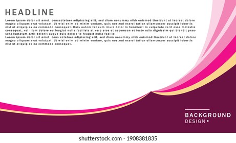  background overlap dimension pink and white vector illustration message board for text and message design modern website