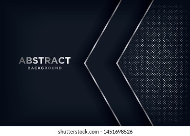 Background overlap layer with silver glitters.