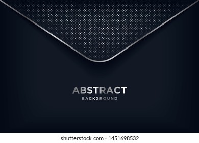 Background overlap layer with silver glitters.