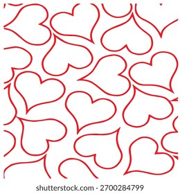 Un fondo de corazones superpuestos