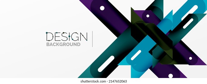 Background overlapping lines. Dynamic lines abstract wallpaper. Straight lines composition vector illustration for wallpaper banner background or landing page