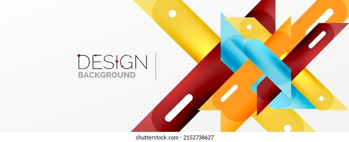 Background overlapping lines. Dynamic lines abstract wallpaper. Straight lines composition vector illustration for wallpaper banner background or landing page