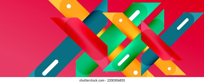 Background overlapping lines. Dynamic lines abstract wallpaper. Straight lines composition vector illustration for wallpaper banner background or landing page