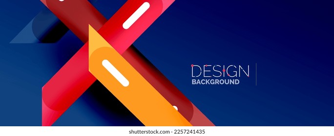 Background overlapping lines. Dynamic lines abstract wallpaper. Straight lines composition vector illustration for wallpaper banner background or landing page