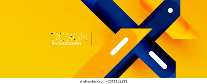 Background overlapping lines. Dynamic lines abstract wallpaper. Straight lines composition vector illustration for wallpaper banner background or landing page