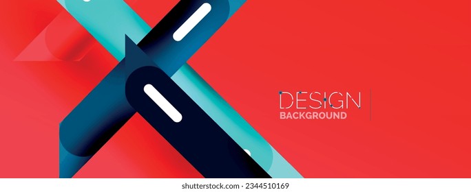 Background overlapping lines. Dynamic lines abstract wallpaper. Straight lines composition vector illustration for wallpaper banner background or landing page