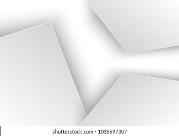 Background of overlapping paper, design of multilayer layers of paper. Vector template
