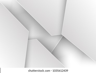 Background of overlapping paper, design of multilayer layers of paper. Vector template
