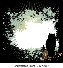 background with owl
