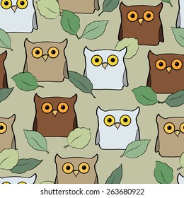 background with owls