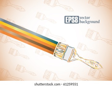 Background Paint Brush, eps8