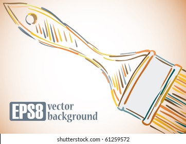 Background Paint Brush, eps8