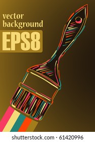 Background Paint Brush, eps8