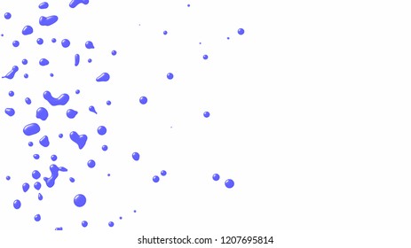 Background with paint. Divorces and drops. Periwinkles.
