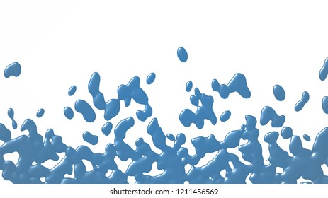 Background with paint. Divorces and drops. Periwinkles.
