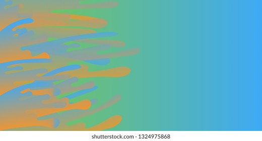 Background. Paint drips drawn horizontally. Abstract background for postcards and flyers. Vector graphics