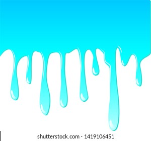 background paint flowing down blue