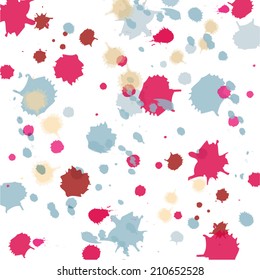 background paint splash color drops design vector