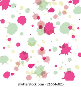 background paint splash color drops design vector