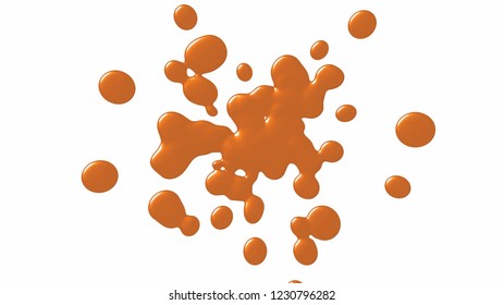 Background with paint. Splashes and drops. Periwinkles.