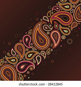 background with paisley