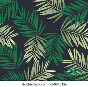 Background palm coconut bamboo tree leaf nature background,banner voucher, spring summer tropical, vector illustration