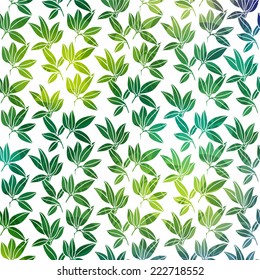 Background with palm leaves. Vector