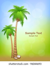 Background with palms