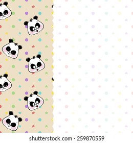 background of the pandas with space for text