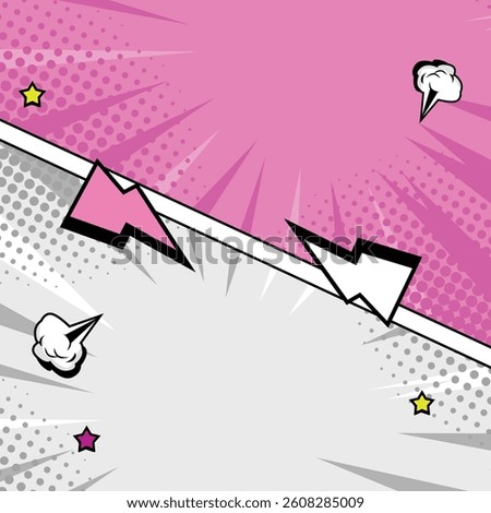 Background panel comic manga panel pop art style.