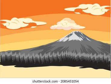 Vista panorámica de fondo montaña al aire libre