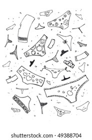 Background from pants. Underwear.
