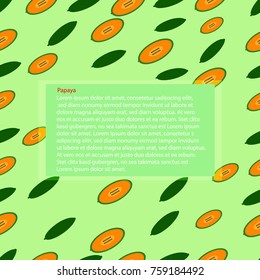  background  papaya fruit