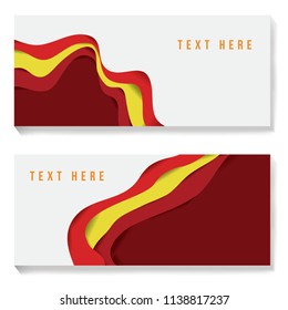 Background paper cut 3D texture abstract  concept layers, template poster, banners, flyers, website, design branding, covers. Vector illustration emblem isolated