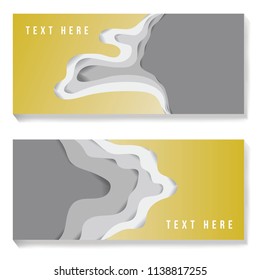 Background paper cut 3D texture abstract  concept layers, template poster, banners, flyers, website, design branding, covers. Vector illustration emblem isolated