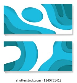Background paper cut 3D texture abstract  concept layers, template poster, banners, flyers, website, design branding, covers. Vector illustration emblem isolated