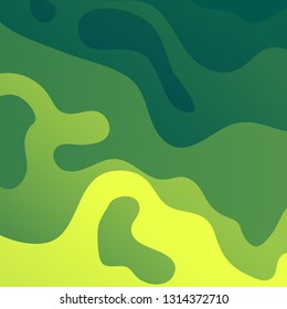 background, paper cut, 3D vector abstract, green
