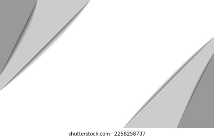 Background with paper layers effect in gray and white colors.  Space for your text.
