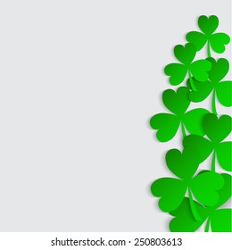 Background paper leaf clover vector