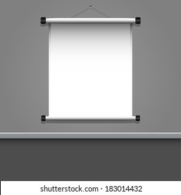 Background paper in photo studio 