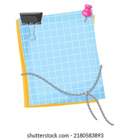 Background with paper and stationery. Office supplies, accessories for school and work.