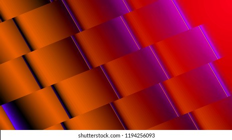 Background in paper style. Of multi-colored details.