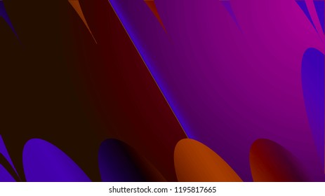 Background in paper style. Of multi-colored details.