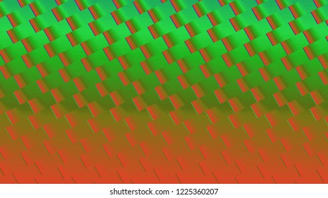 Background in paper style. Of multi-colored details.