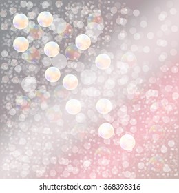 Background pastel abstract - Soap bubbles - Bokeh effect - Translucent circles.