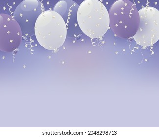 background of pastel color balloon illustration