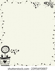 Background pastel notebook decoration beige cute quote