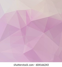 Background of pastel pink  geometric shapes. Mosaic pattern. Vector EPS 10. Vector illustration