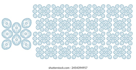 Hintergrund Muster Design inspiriert von Blättertextur,