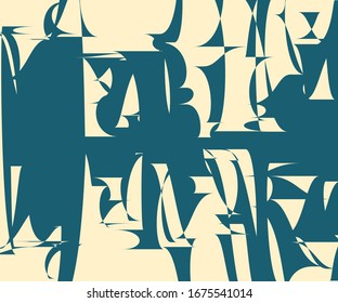Geometric Abstract Background with Letters Pattern Urban Graffiti Pattern